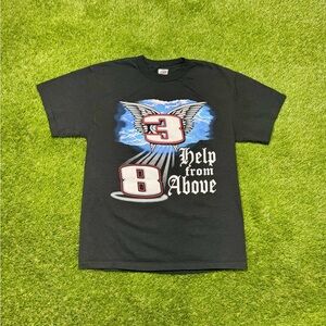 Vintage Dale Earnhardt “Help From Above” NASCAR T-Shirt Men’s Size Medium Black